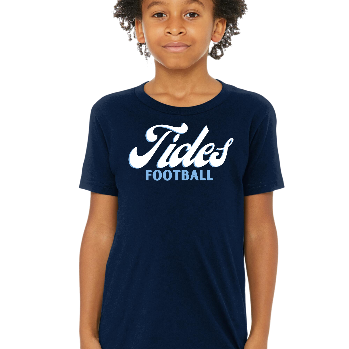 Retro Tides Football Tee- Adult and Youth