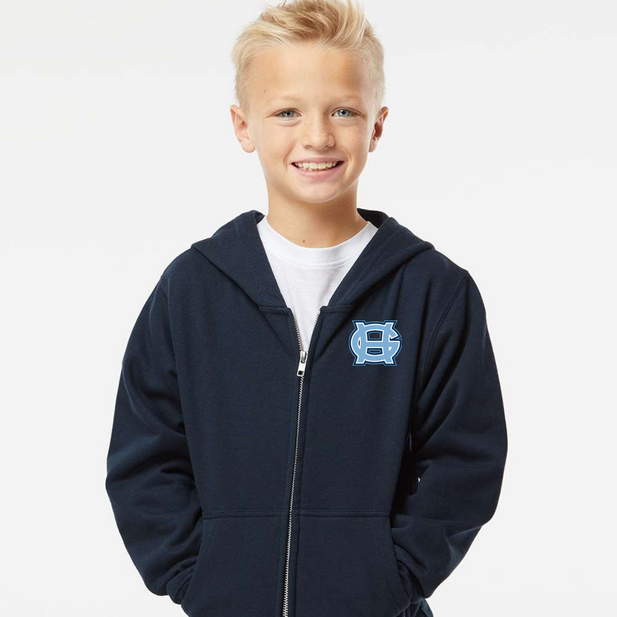 Tides Full Zipper Hooded Sweatshirt -Youth ONLY