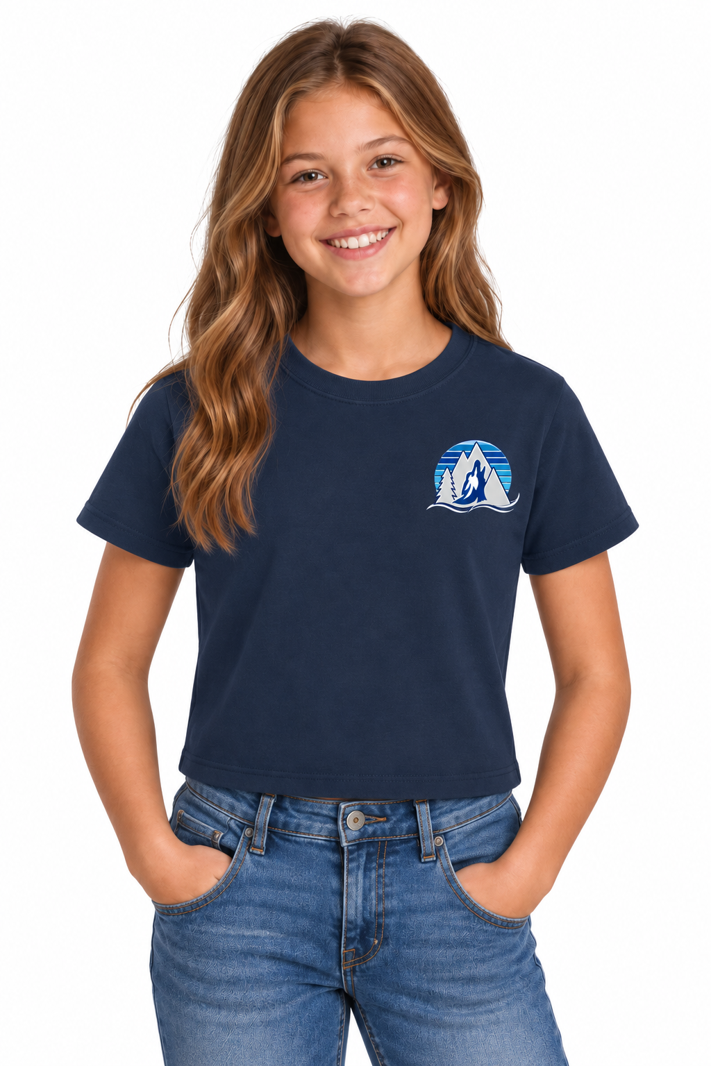 Kopachuck Coyote Striped Women's Rib Baby Tee