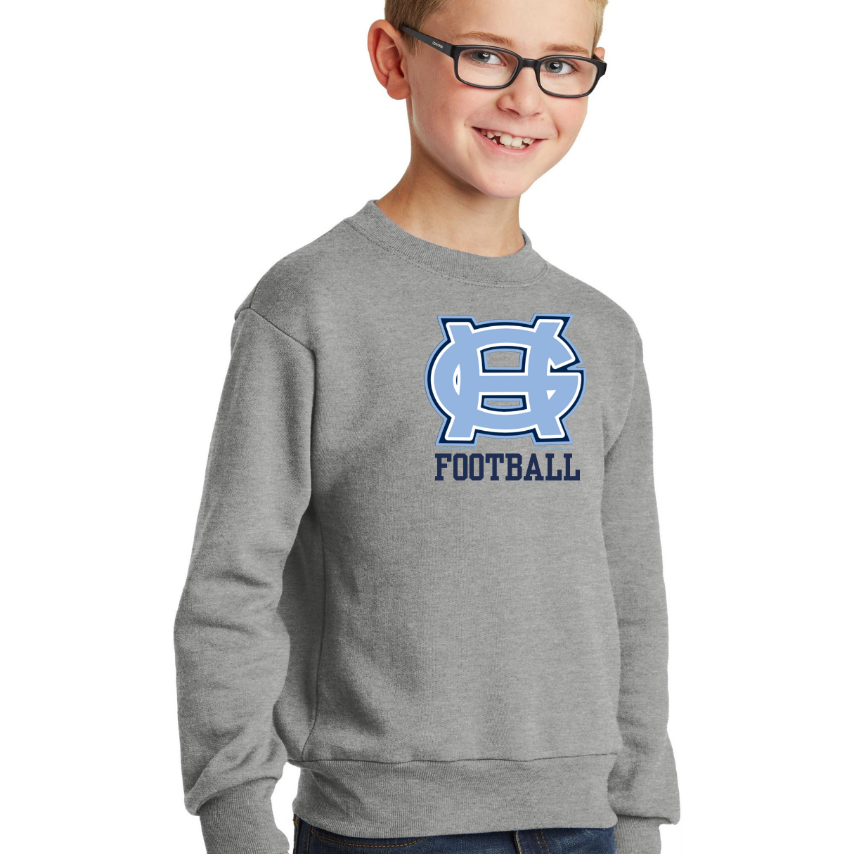 Classic GH Football Crewneck - Adult and Youth