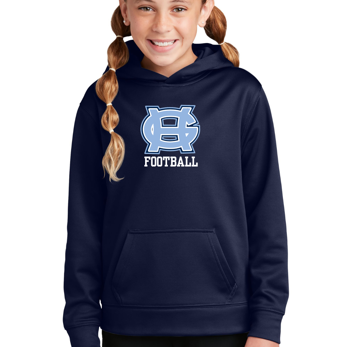 Classic GH Football Performance Hooded Sweatshirt - Adult and Youth