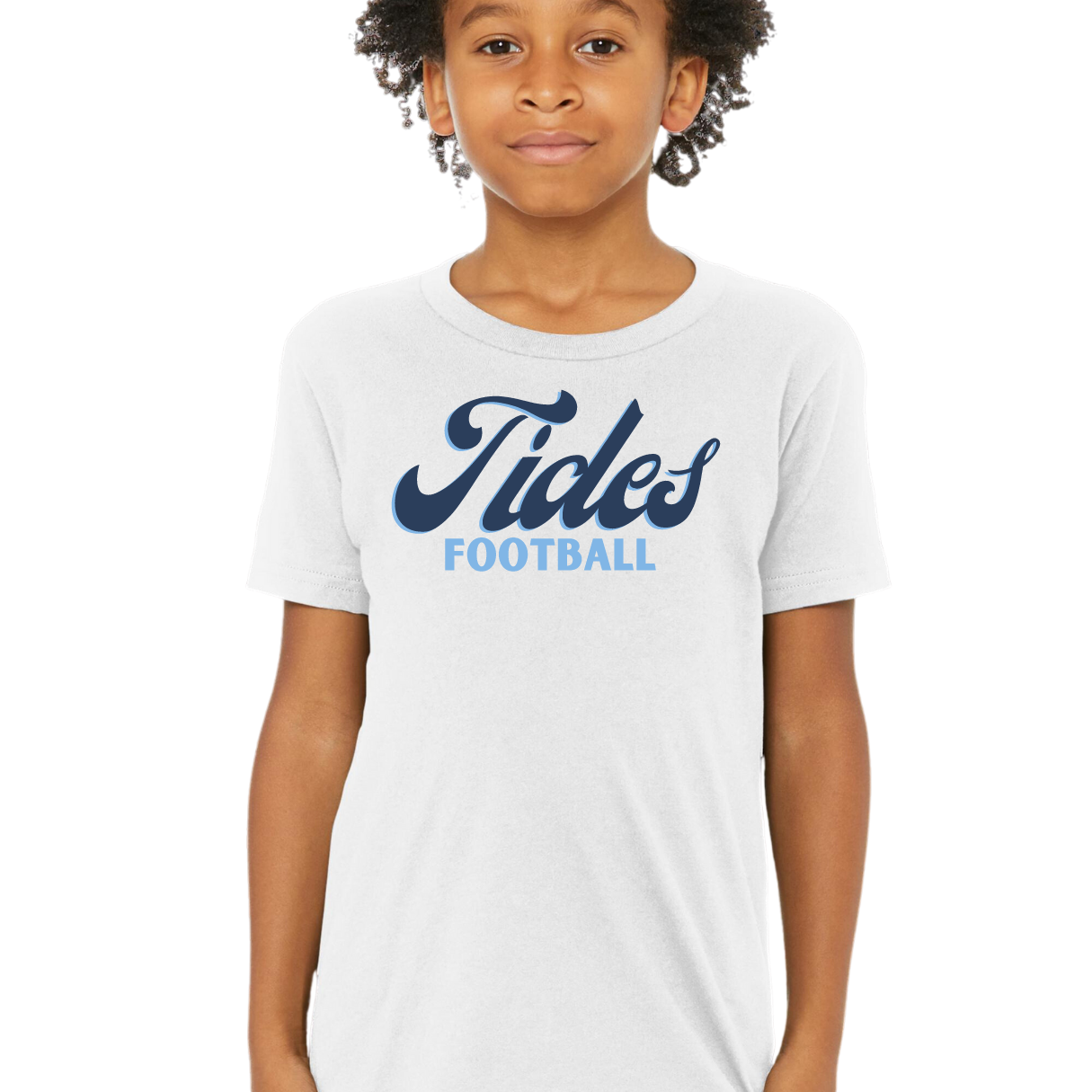 Retro Tides Football Tee- Adult and Youth