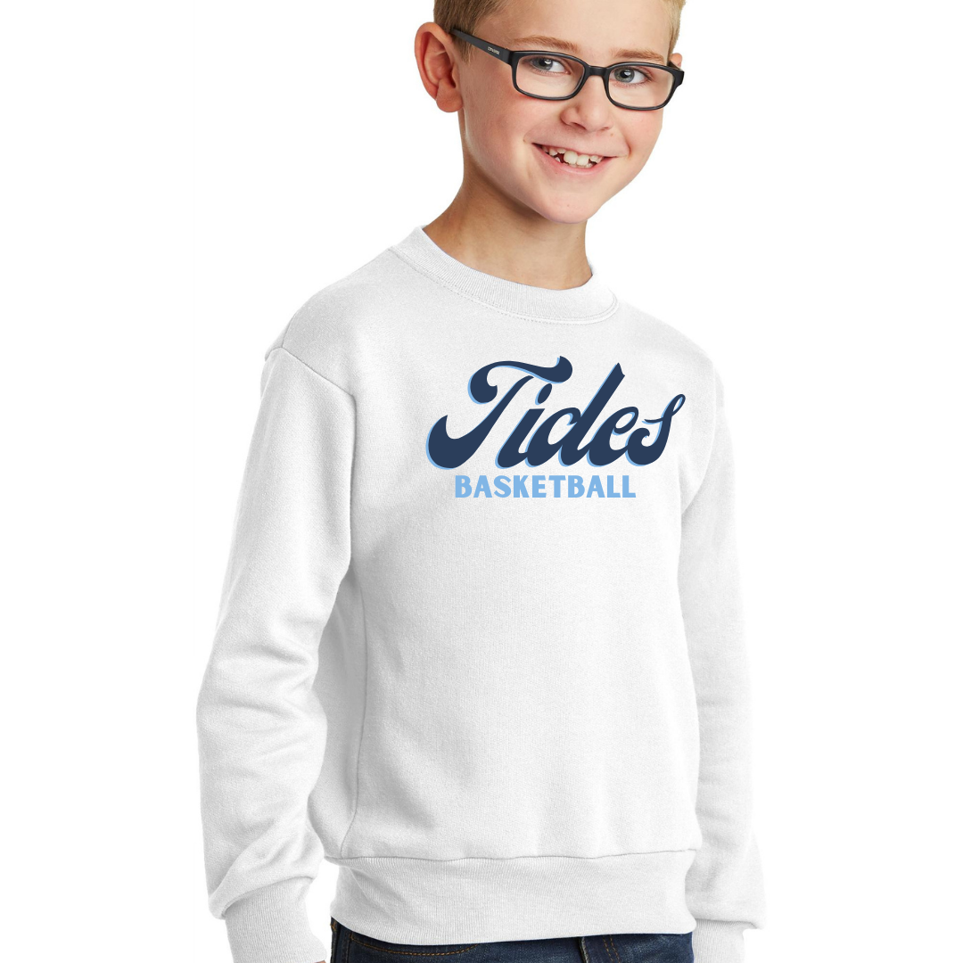 Retro Tides Basketball Crewneck - Adult and Youth