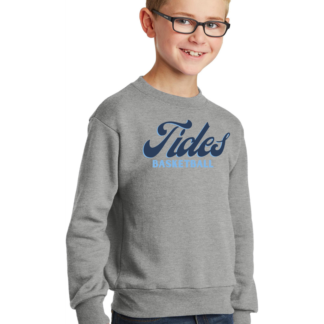 Retro Tides Basketball Crewneck - Adult and Youth