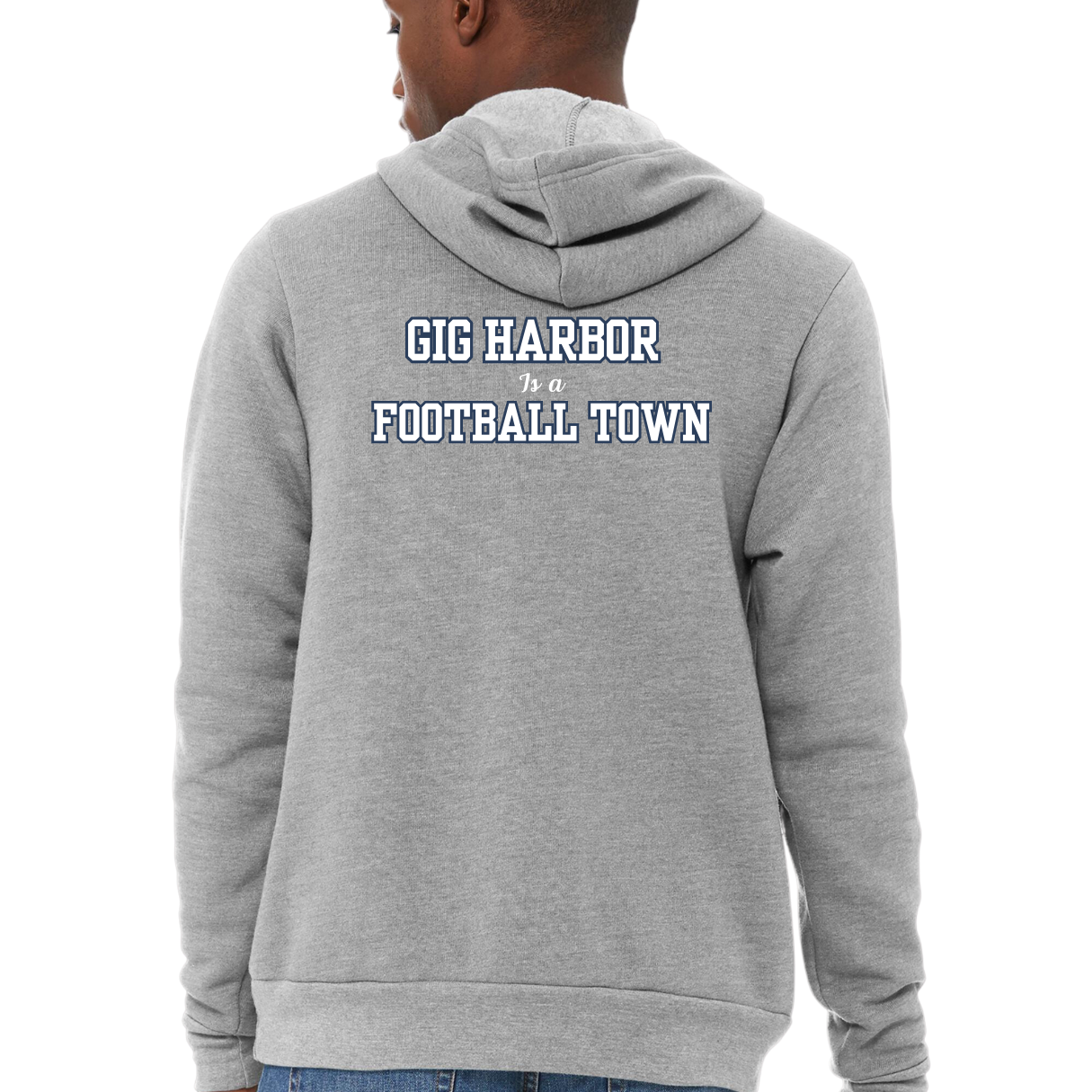 Gig Harbor is a Football Town Hooded Sweatshirt - Adult and Youth
