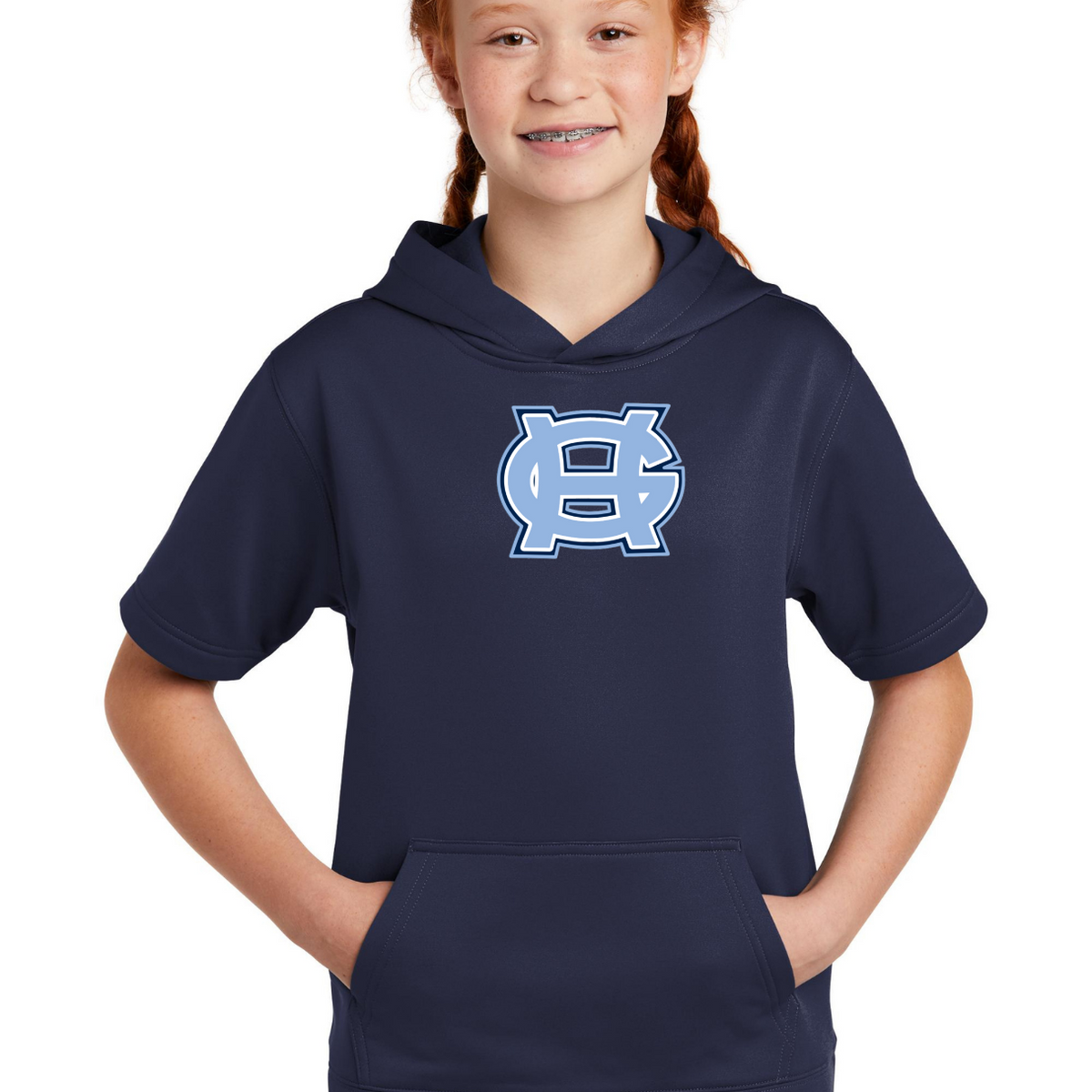 Classic GH Performance Short Sleeve Hooded Sweatshirt- Adult and Youth