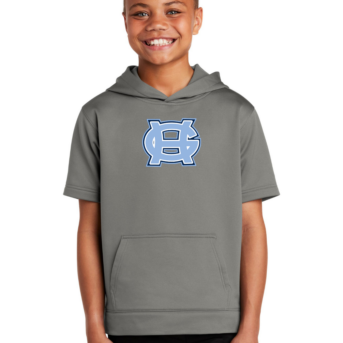Classic GH Performance Short Sleeve Hooded Sweatshirt- Adult and Youth