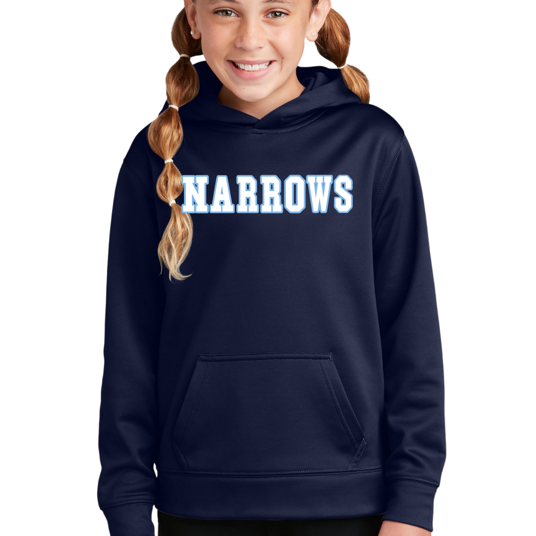 Narrows Performance Hooded Sweatshirt - Adult and Youth