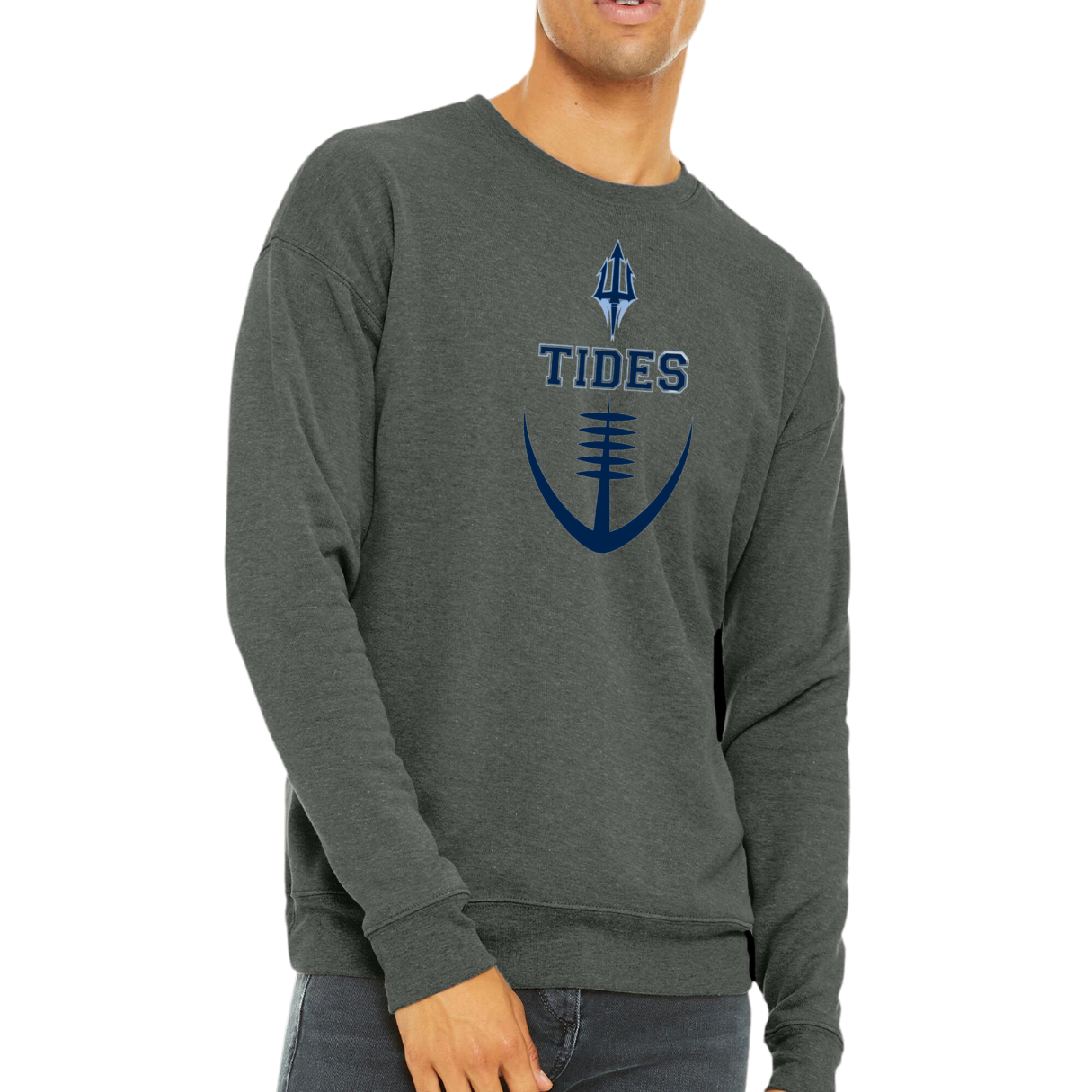 Tides Football Trident Crewneck - Adult and Youth