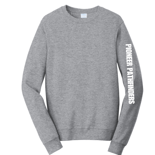 Pioneer Pathfinder Crewneck Large Sleeve Logo - Adult and Youth Sizes