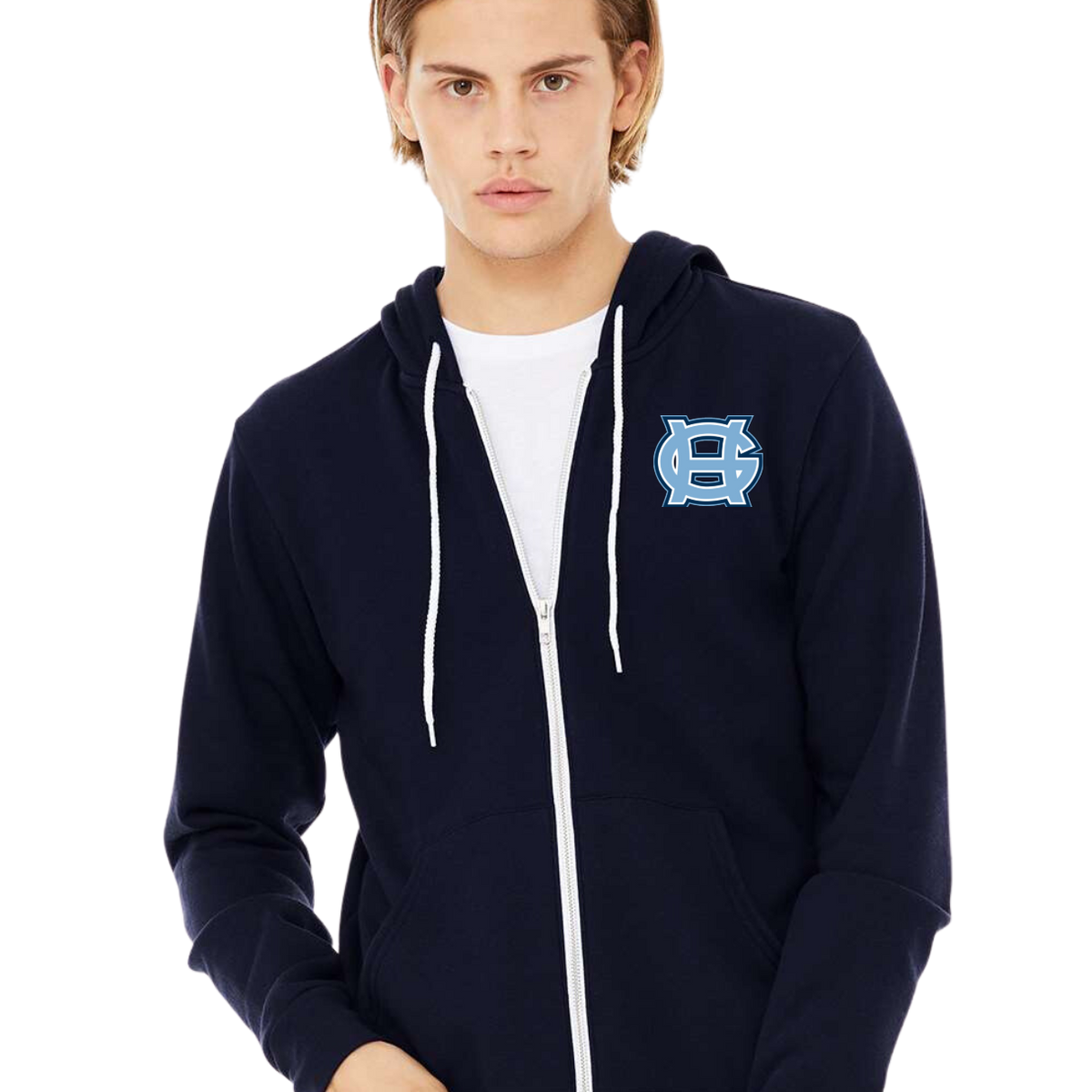 Tides Full Zipper Hooded Sweatshirt - Adult Sizes