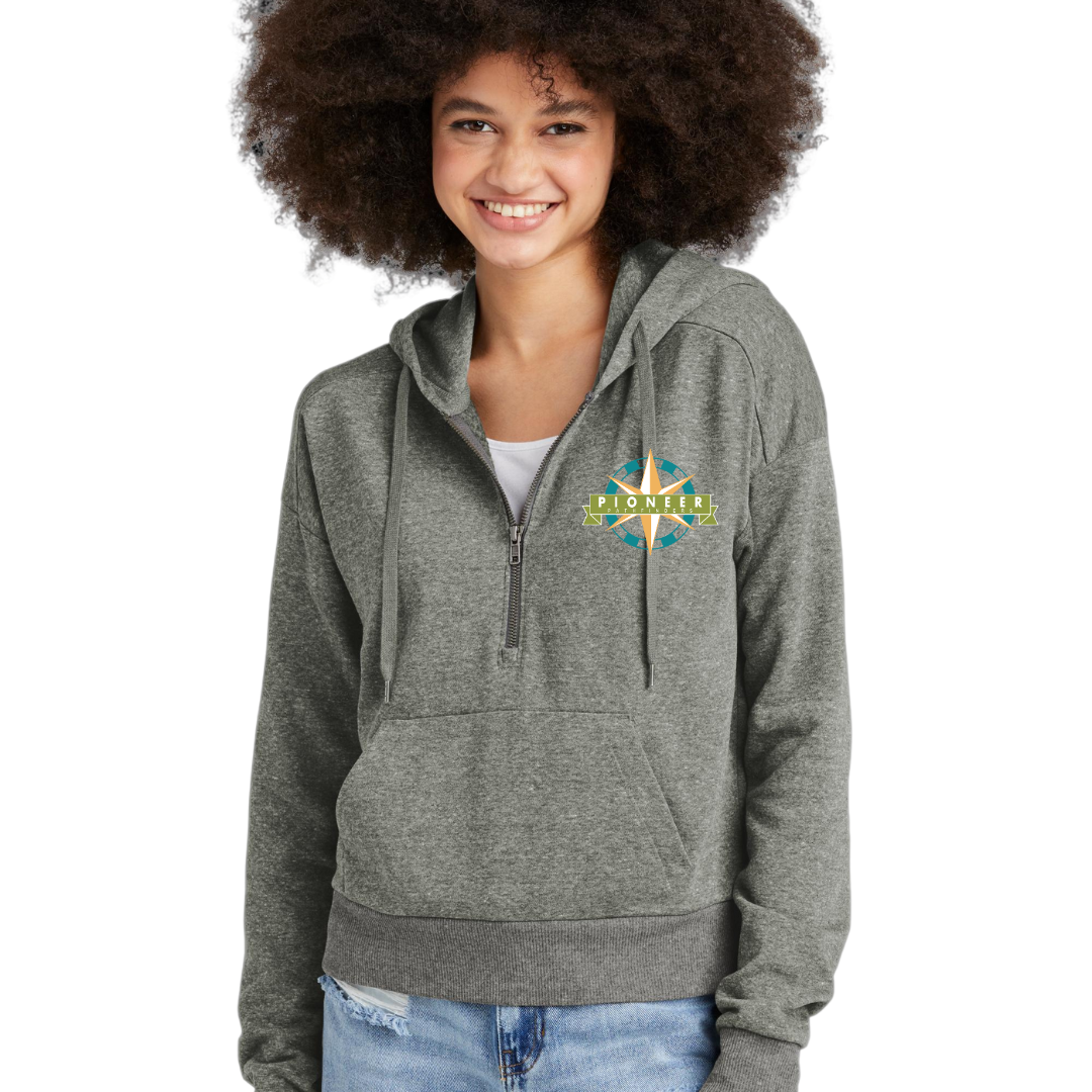 Pathfinder Womens Hooded 1/4 Zip Sweatshirt