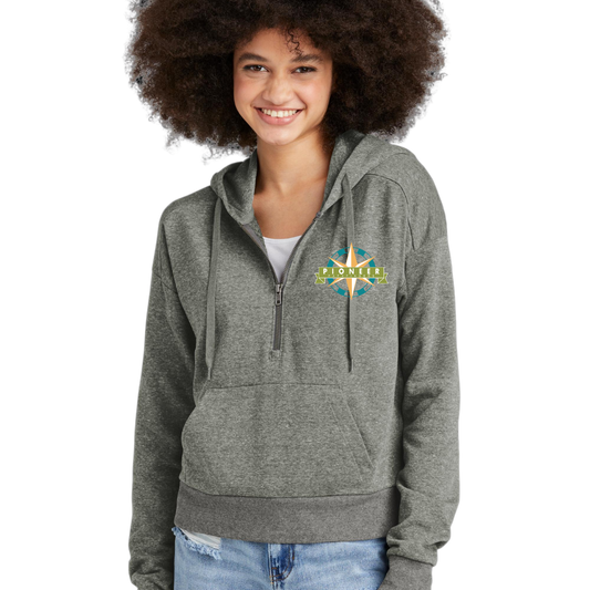 Pathfinder Womens Hooded 1/4 Zip Sweatshirt