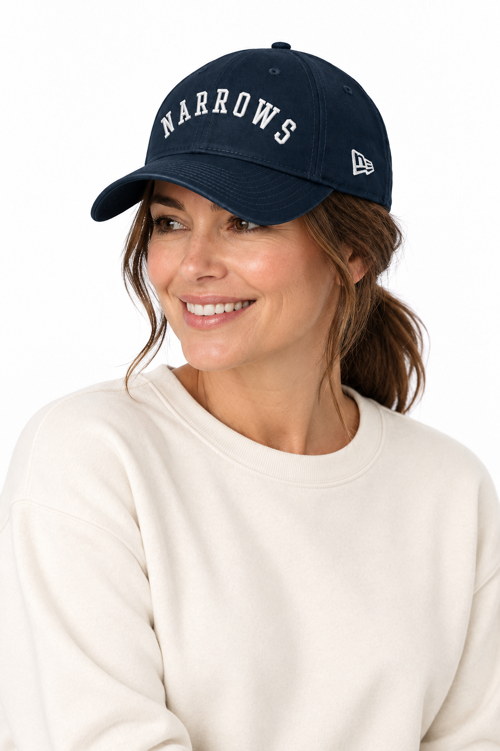 Embroidered New Era® Adjustable Unstructured Narrows Cap