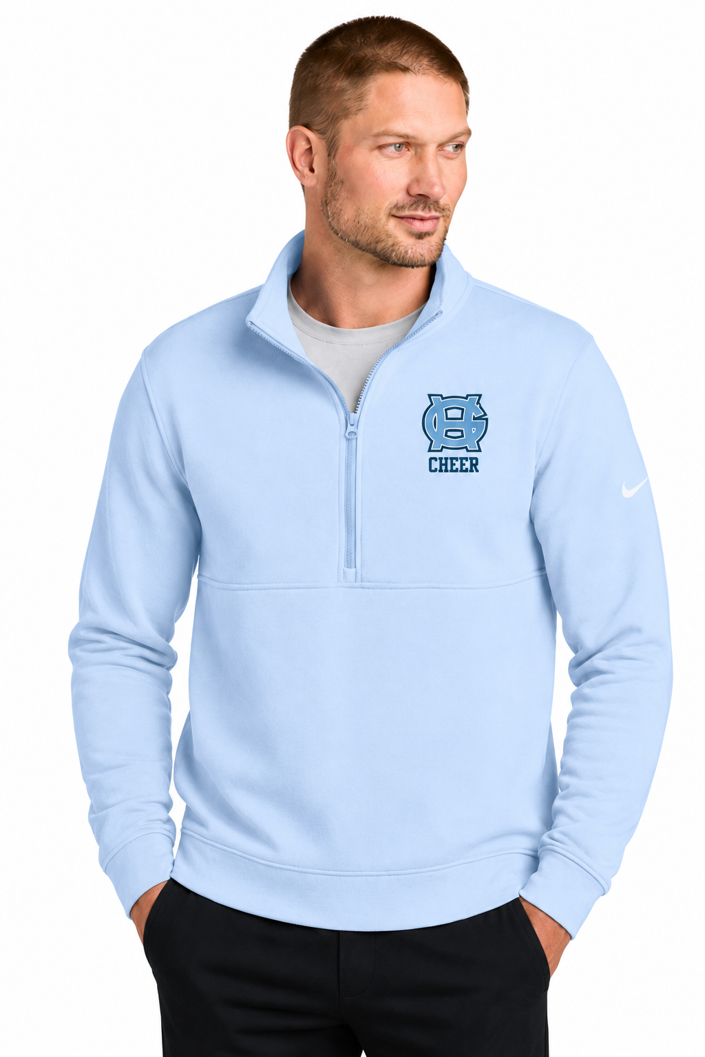 Nike Mens Tides Cheer 1/4 Zip Sweatshirt - Adult Sizing Only