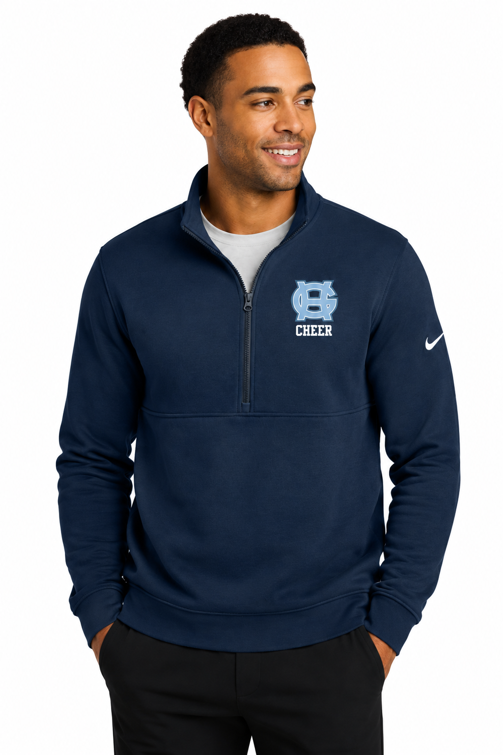 Nike Mens Tides Cheer 1/4 Zip Sweatshirt - Adult Sizing Only