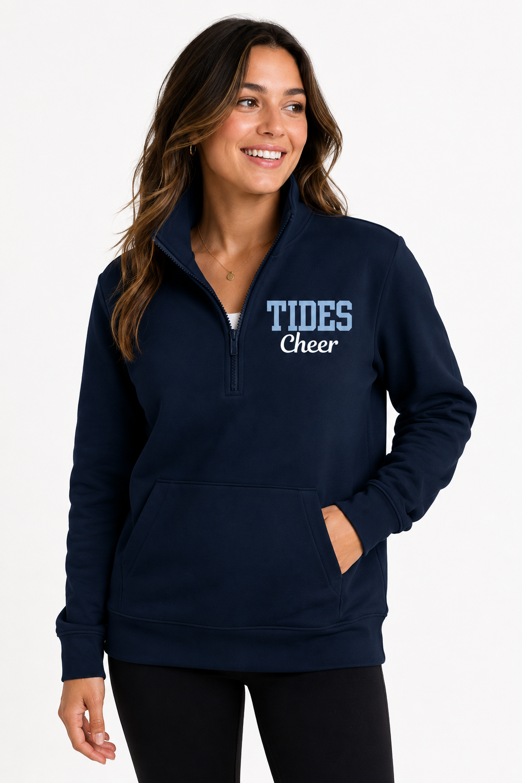 Nike Womens Tides Cheer 1/4 Zip Sweatshirt - Adult Sizing Only
