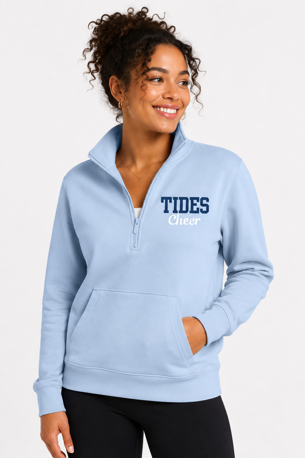 Nike Womens Tides Cheer 1/4 Zip Sweatshirt - Adult Sizing Only