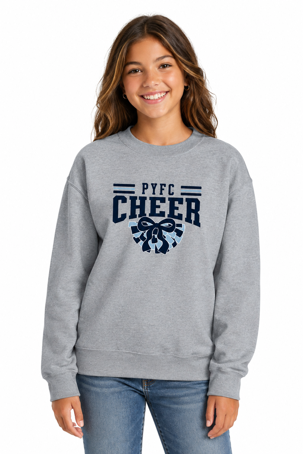 PYFC Cheer Crewneck - Adult and Youth Sizing