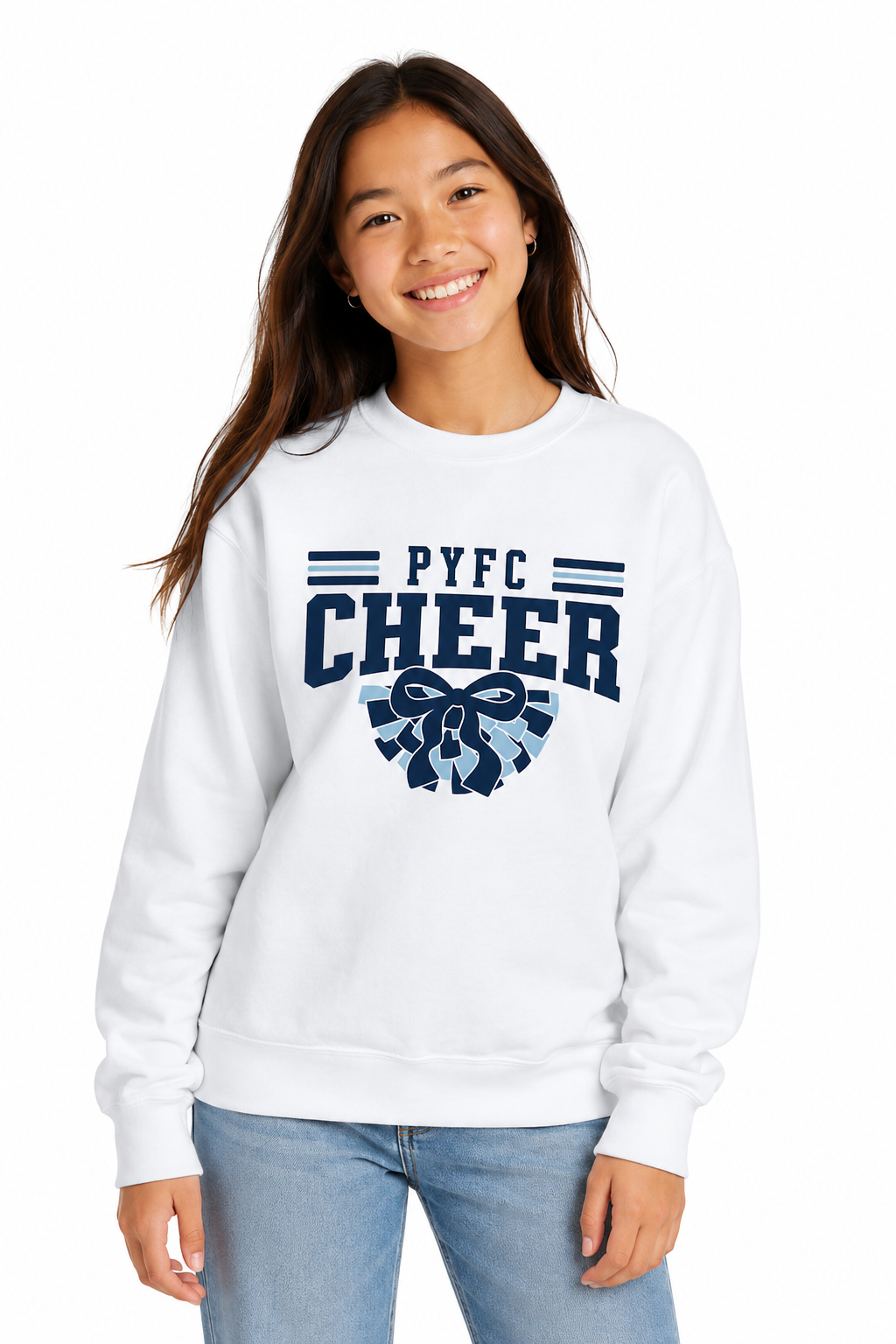 PYFC Cheer Crewneck - Adult and Youth Sizing