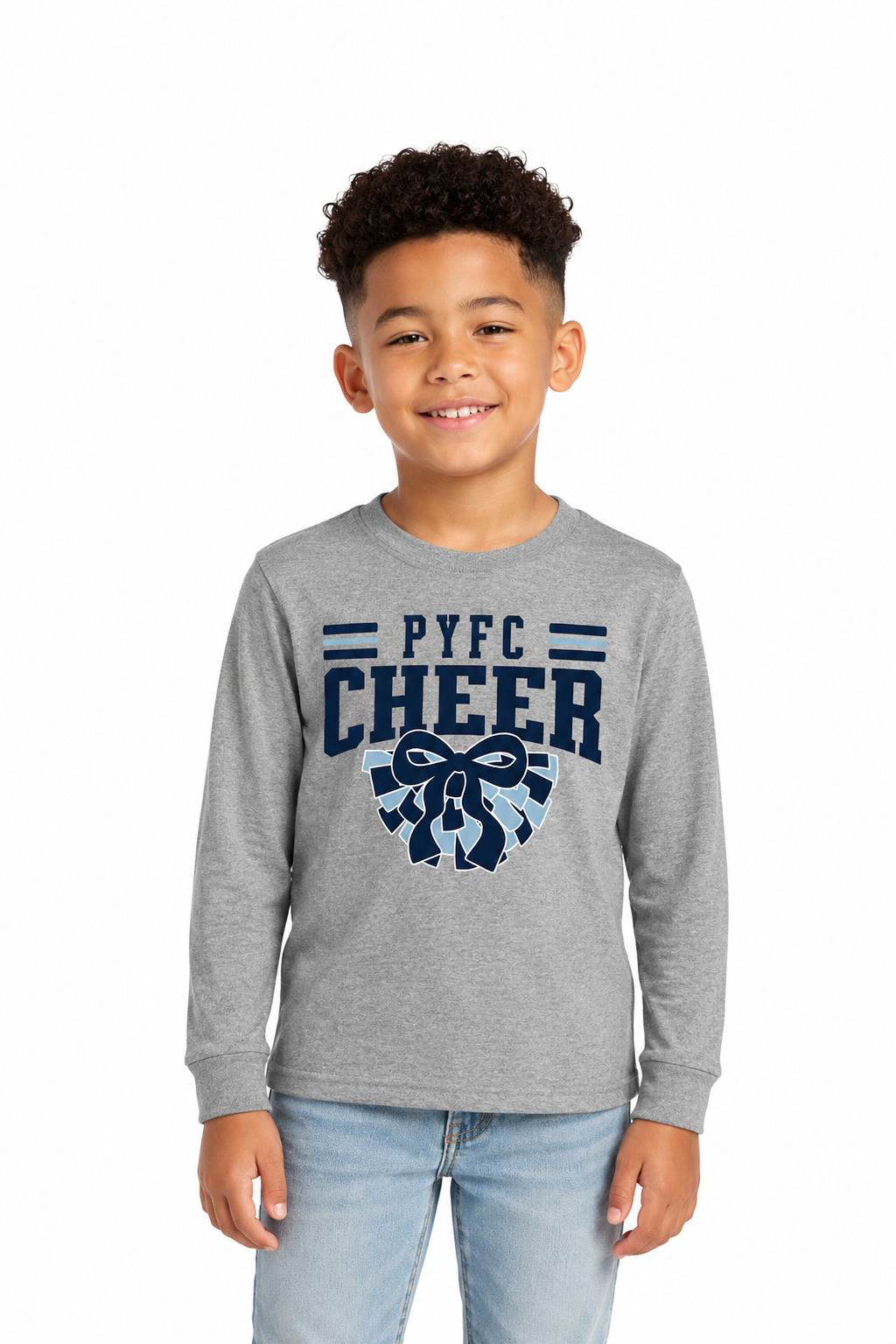 PYFC Cheer Long Sleeve Tee - Adult and Youth sizes