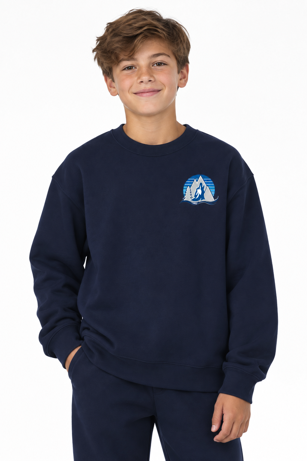 Kopachuck Coyote Striped Crewneck Sweatshirt
