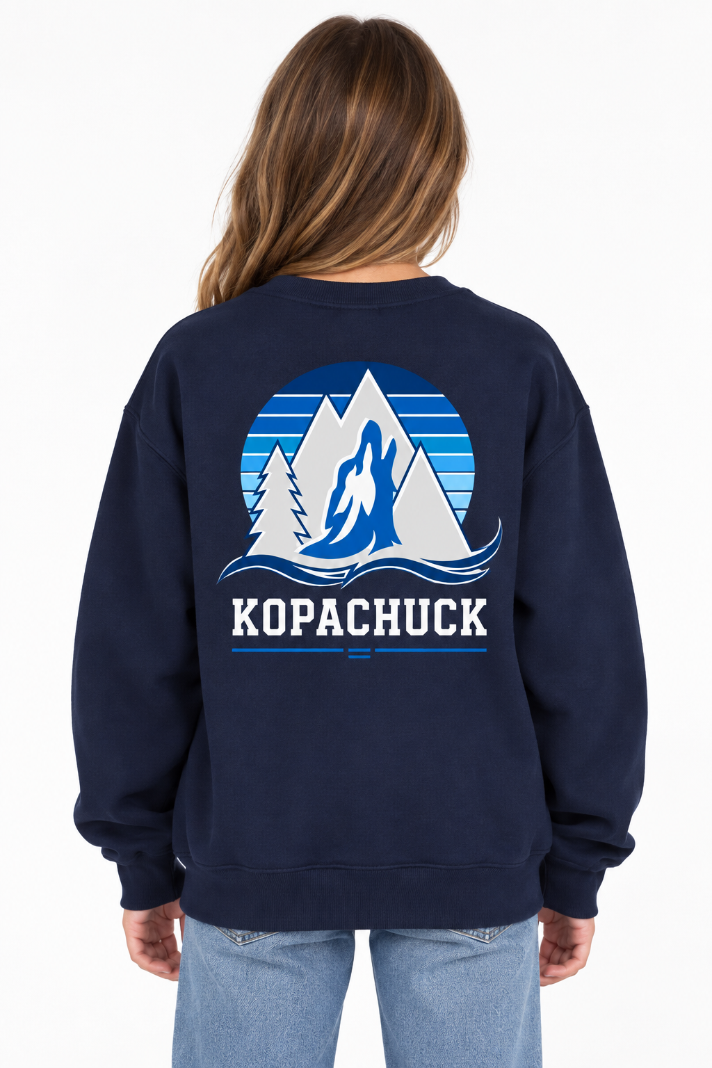 Kopachuck Coyote Striped Crewneck Sweatshirt