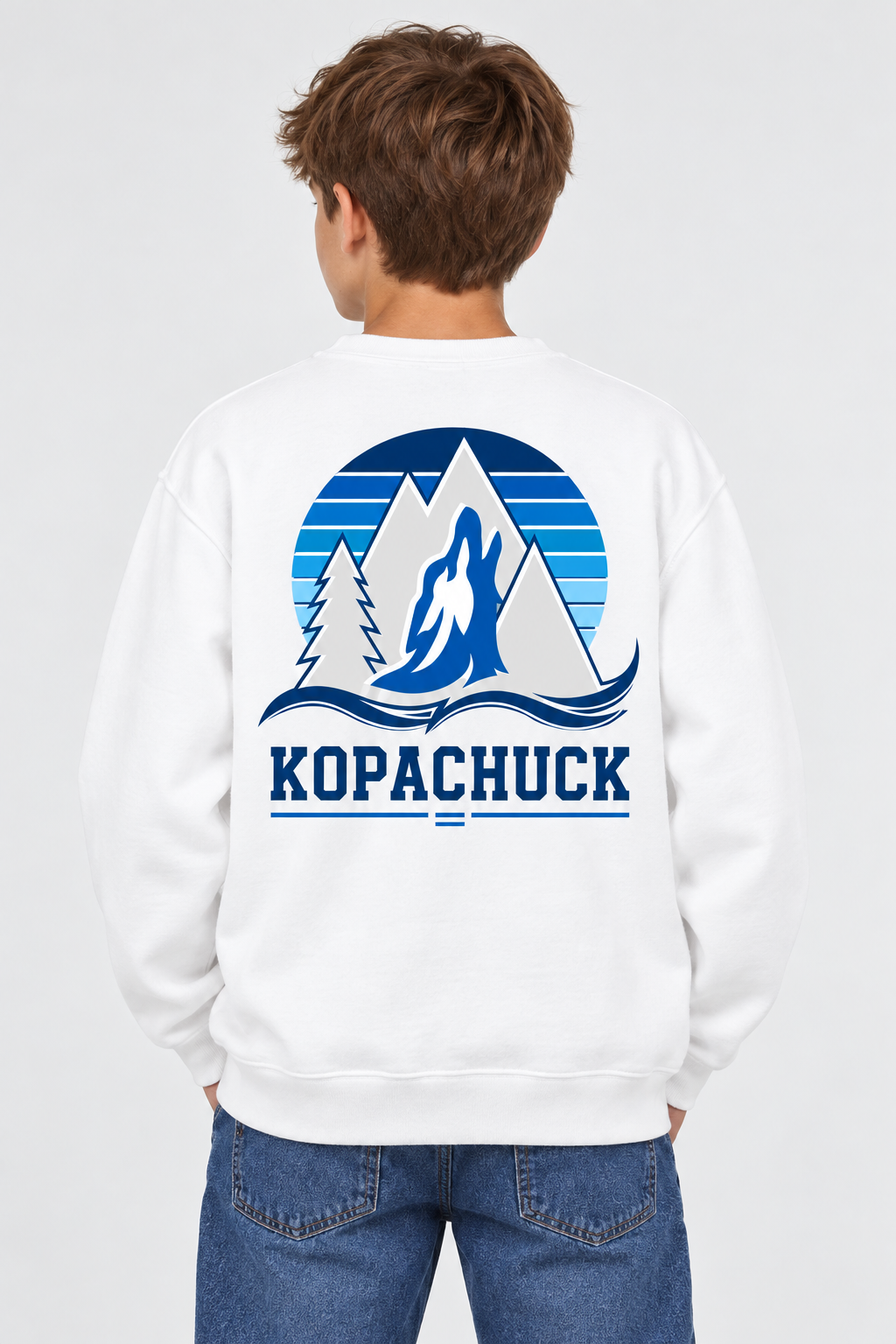Kopachuck Coyote Striped Crewneck Sweatshirt