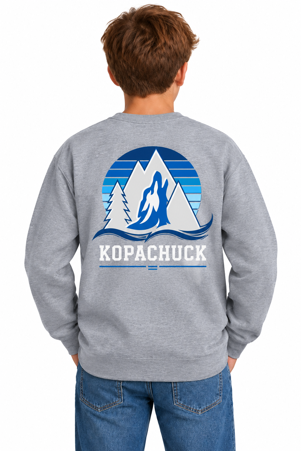 Kopachuck Coyote Striped Crewneck Sweatshirt