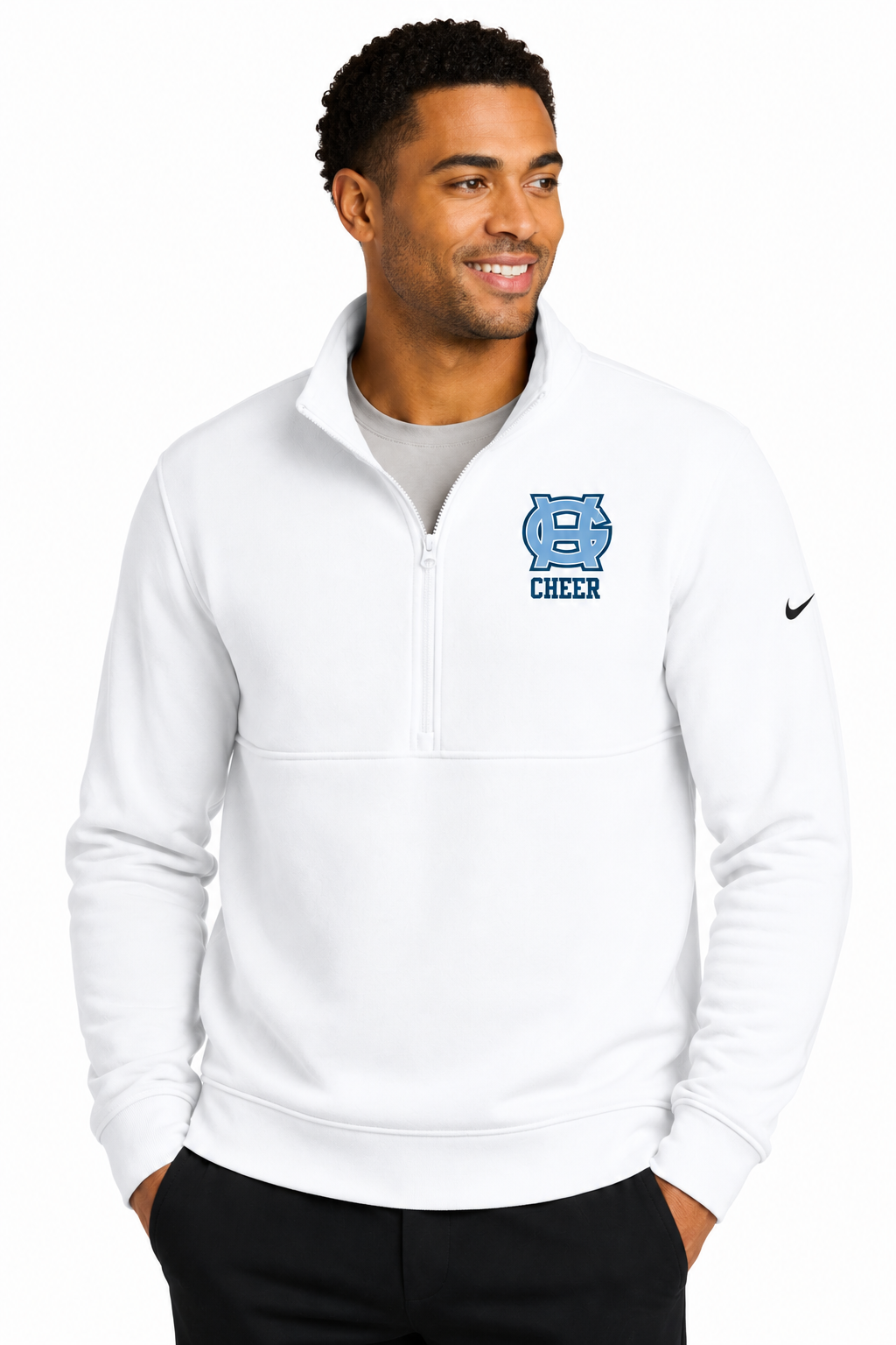 Nike Mens Tides Cheer 1/4 Zip Sweatshirt - Adult Sizing Only