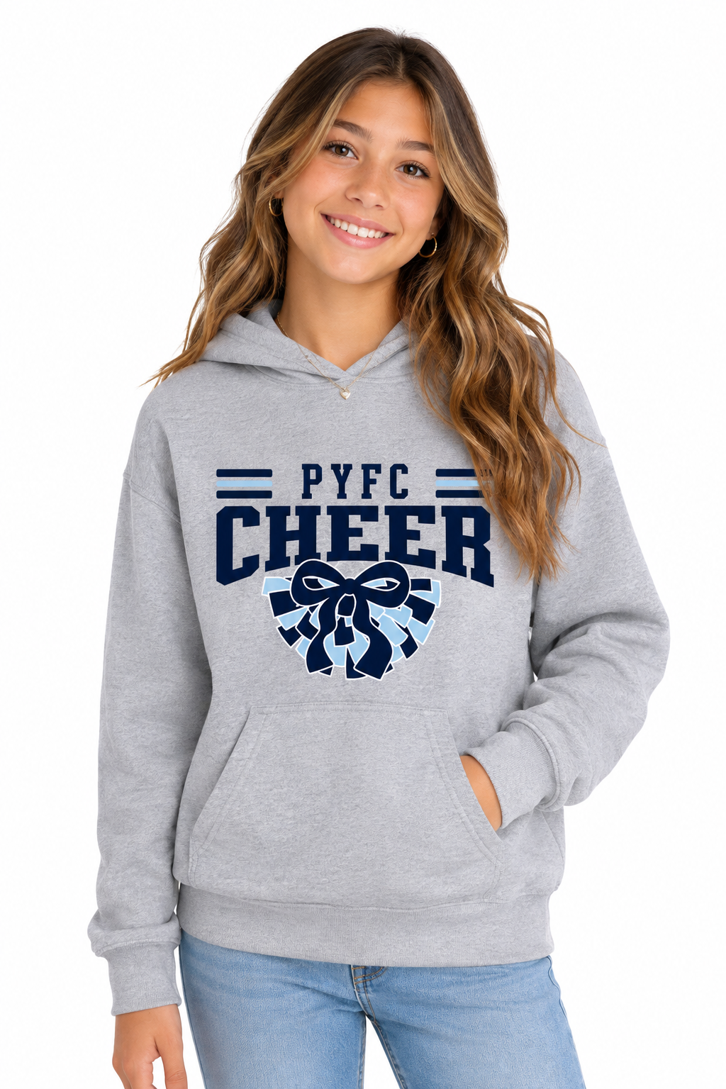PYFC Cheer Hooded Sweatshirt - Adult and Youth