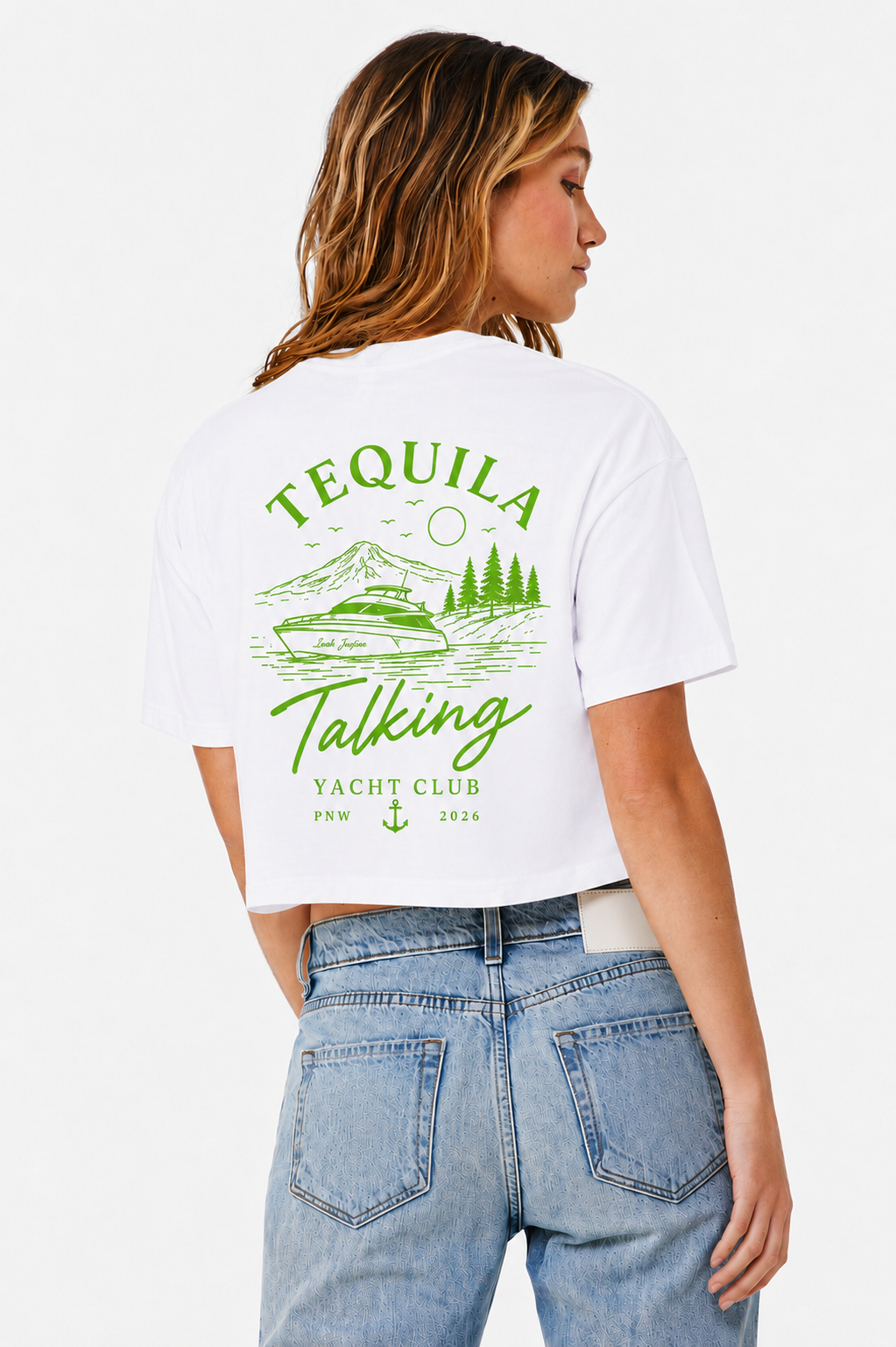 Tequila Talking Cropped Tee-Limited Edition
