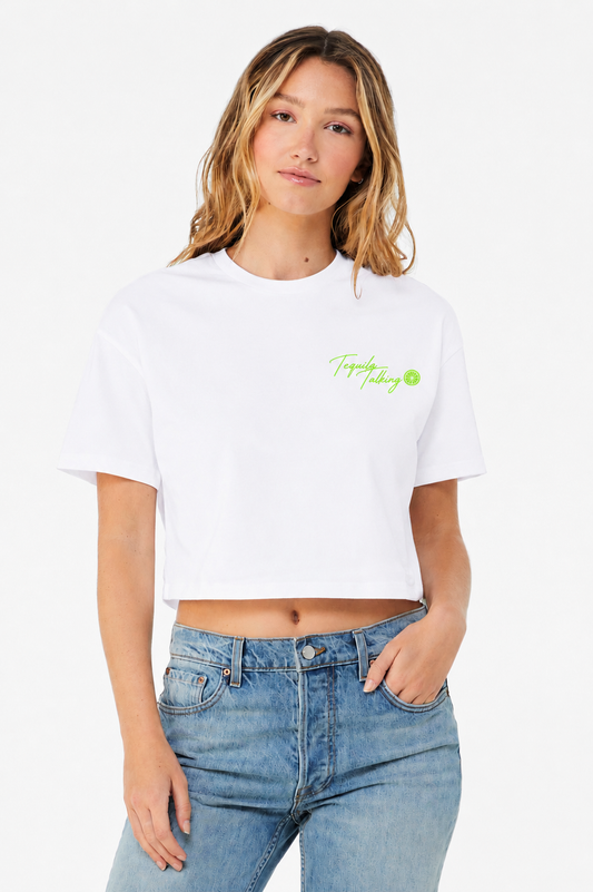 Tequila Talking Cropped Tee-Limited Edition