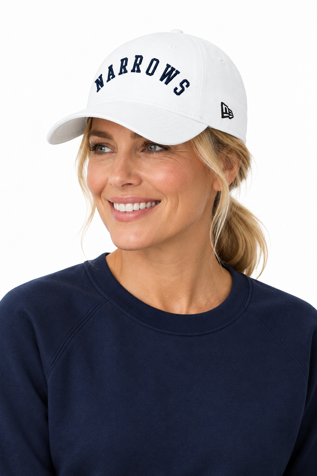 Embroidered New Era® Adjustable Unstructured Narrows Cap
