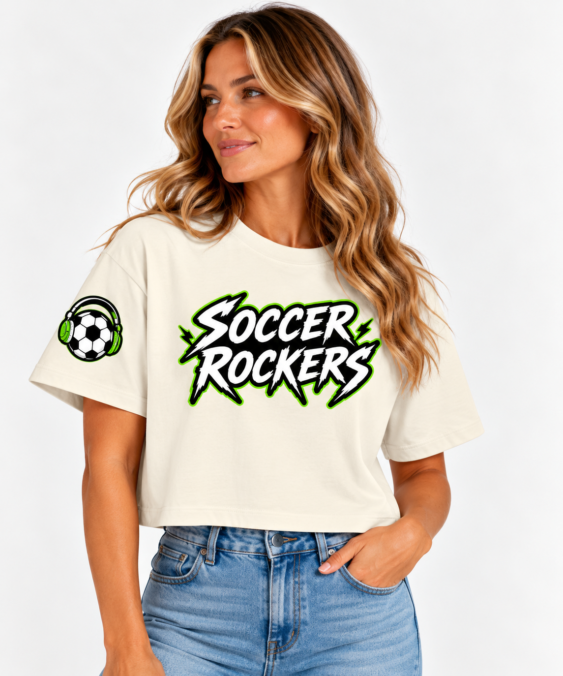 Soccer Rockers Women's Boxy Tee Crewneck -Women's Sizing ONLY